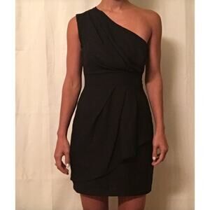 BCBGeneration one shoulder LIttle black mini dress 4